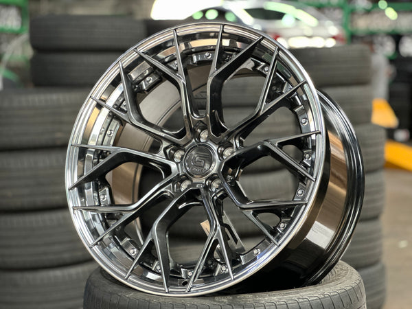 New 20x8.5 ET30 20x10 ET40 G Forged GF09 (4 wheel) 5x114.3 Hyper Dark