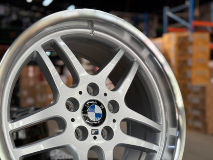 New 18x8 ET18 18x9.5 ET25 BMW M-Parallel (4 wheels) Silver 5X120