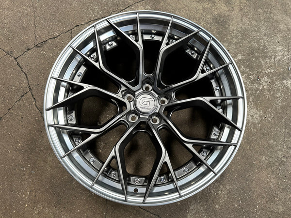 New 20x8.5 ET30 20x10 ET40 G Forged GF09 (4 wheel) 5x112 Matt Gunmetal