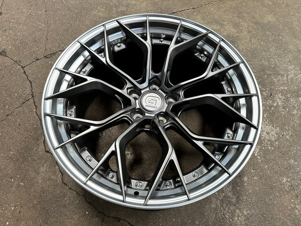 New 20x8.5 ET30 20x10 ET40 G Forged GF09 (4 wheel) 5x112 Matt Gunmetal