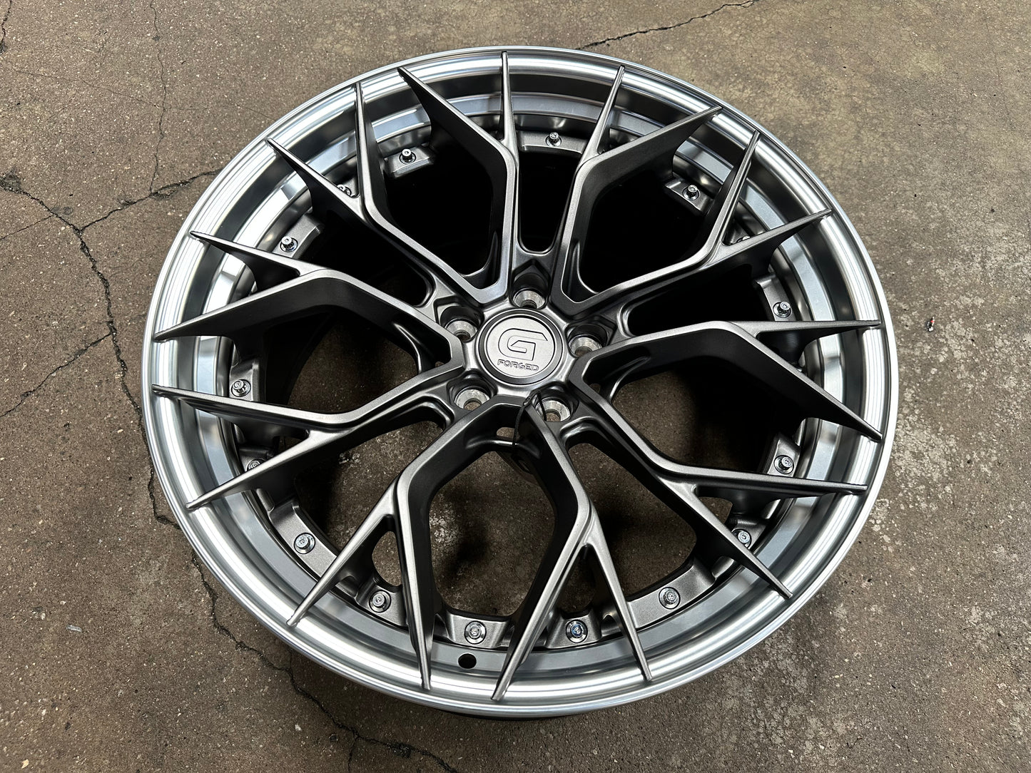 New 20x8.5 ET30 20x10 ET40 G Forged GF09 (4 wheel) 5x114.3 Matt Gunmetal