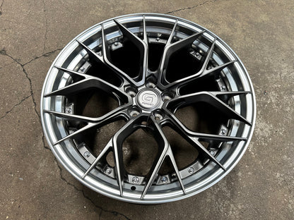 New 20x8.5 ET30 20x10 ET40 G Forged GF09 (4 wheel) 5x114.3 Matt Gunmetal