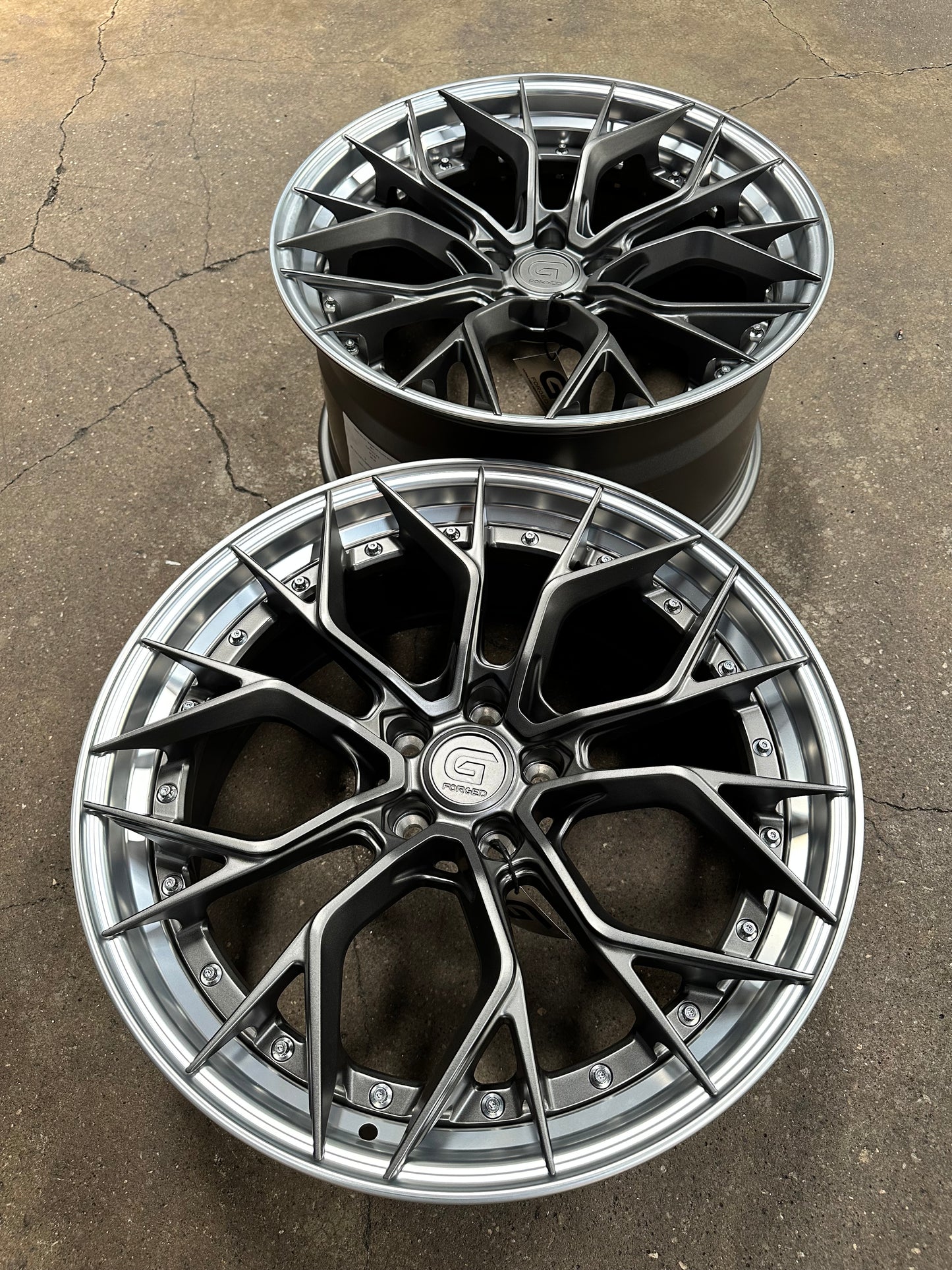 New 20x8.5 ET30 20x10 ET40 G Forged GF09 (4 wheel) 5x114.3 Matt Gunmetal