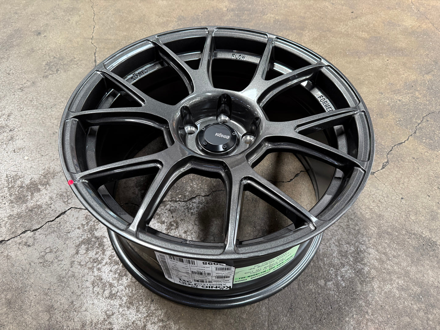 New 18x8.5 ET35 18x9.5 ET35 Konig Ampliform (4 wheels) Gloss Gun Metal 5X120