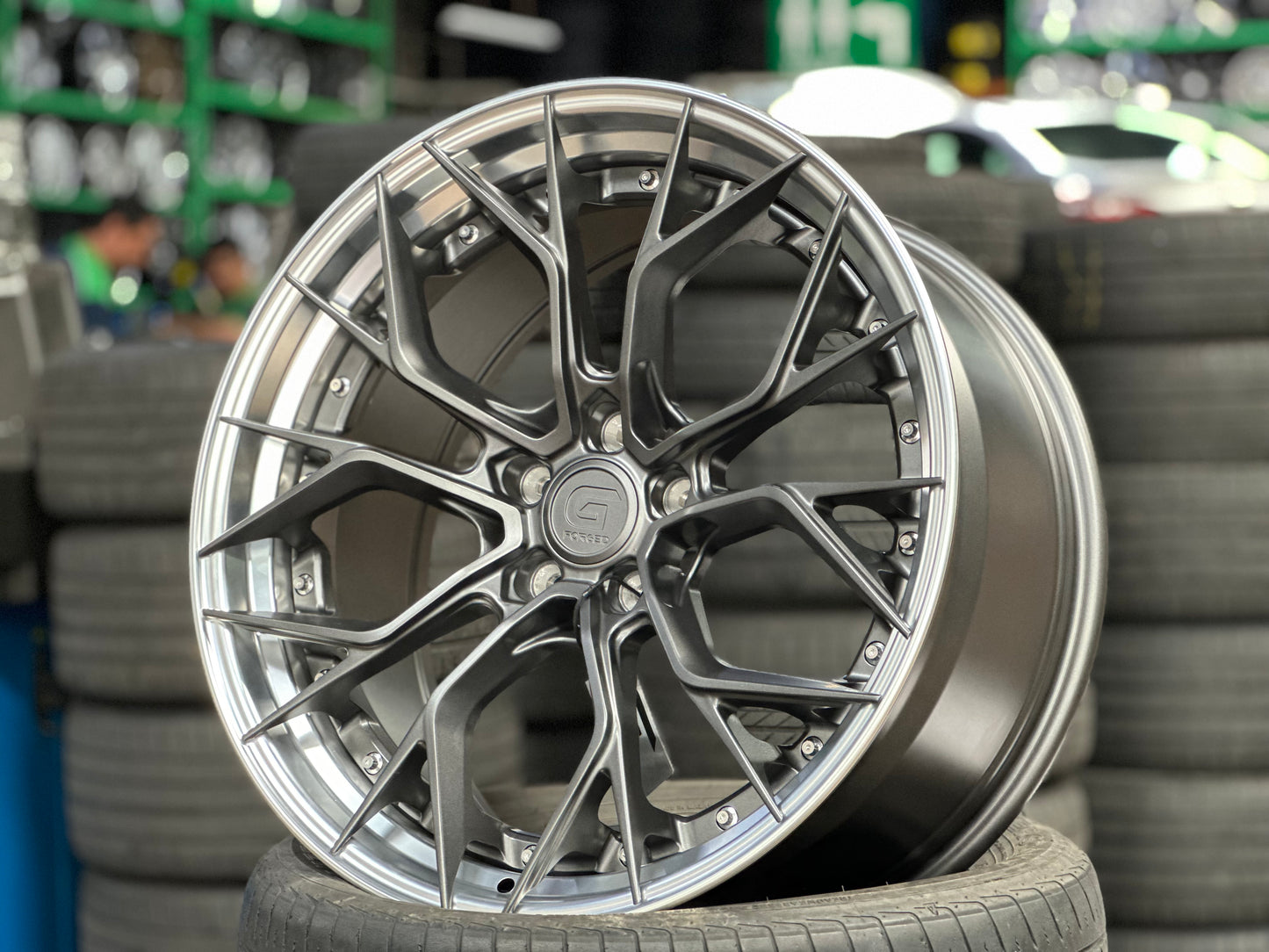 New 20x8.5 ET30 20x10 ET40 G Forged GF09 (4 wheel) 5x112 Matt Gunmetal