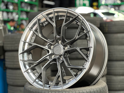 New 20x8.5 ET30 20x10 ET40 G Forged GF09 (4 wheel) 5x112 Matt Gunmetal