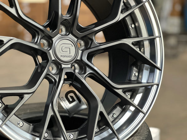 New 20x8.5 ET30 20x10 ET40 G Forged GF09 (4 wheel) 5x112 Matt Gunmetal