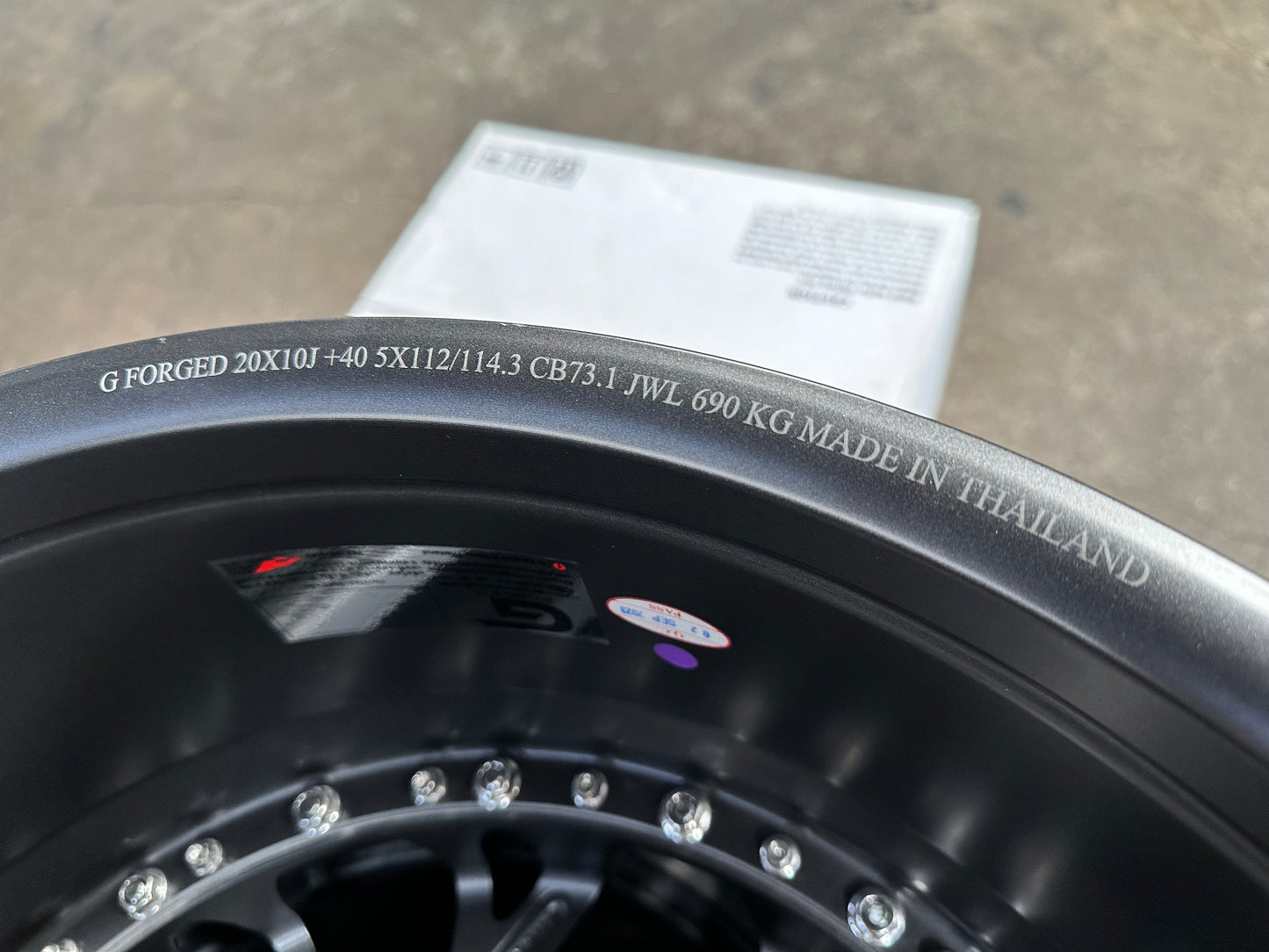New 20x8.5 ET30 20x10 ET40 G Forged GF09 (4 wheel) 5x114.3 Matt Gunmetal