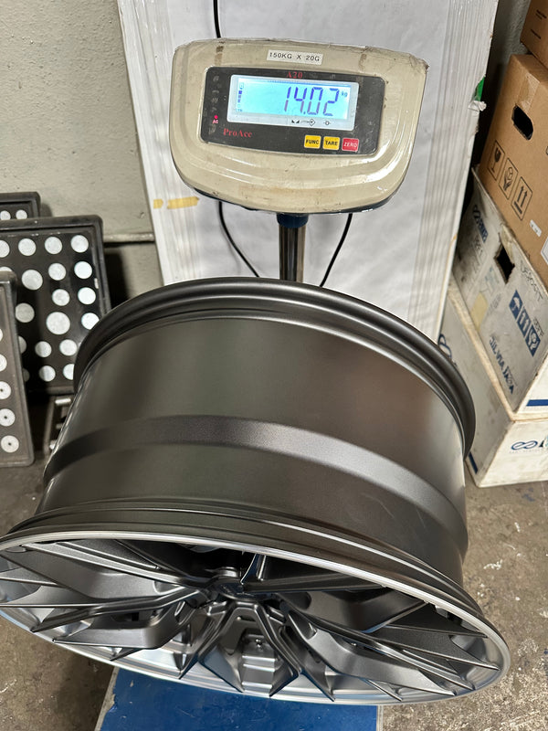 New 20x8.5 ET30 20x10 ET40 G Forged GF09 (4 wheel) 5x112 Matt Gunmetal