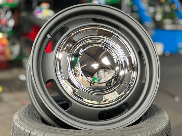 New 15 Dean Cross Jimny Rim (5 wheel) Black 5X139.7 (5 pcs)