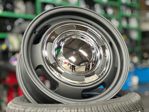 New 15 Dean Cross Jimny Rim (5 wheel) Black 5X139.7 (5 pcs)