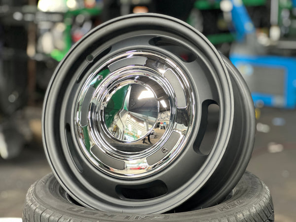 New 15 Dean Cross Jimny Rim (5 wheel) Black 5X139.7 (5 pcs)