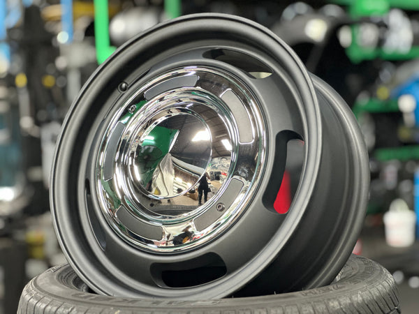 New 15 Dean Cross Jimny Rim (5 wheel) Black 5X139.7 (5 pcs)