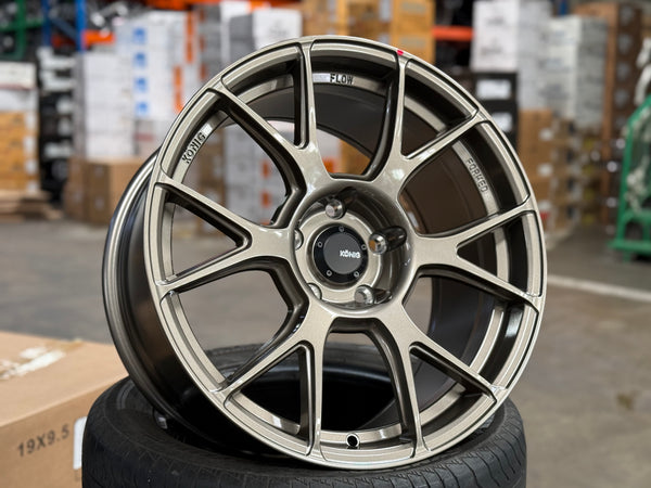 New 18x8.5 ET35 18x9.5 ET35 Konig Ampliform (4 wheels) Bronze 5X120