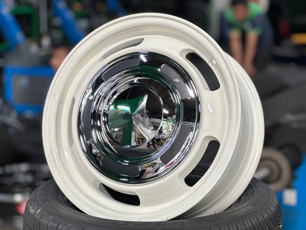 New 15 Dean Cross Jimny Rim (5 wheel) White 5X139.7 (5 ps)