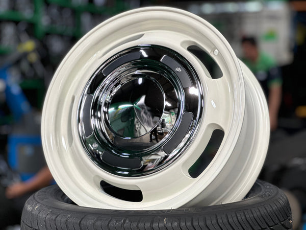 New 15 Dean Cross Jimny Rim (5 wheel) White 5X139.7 (5 ps)