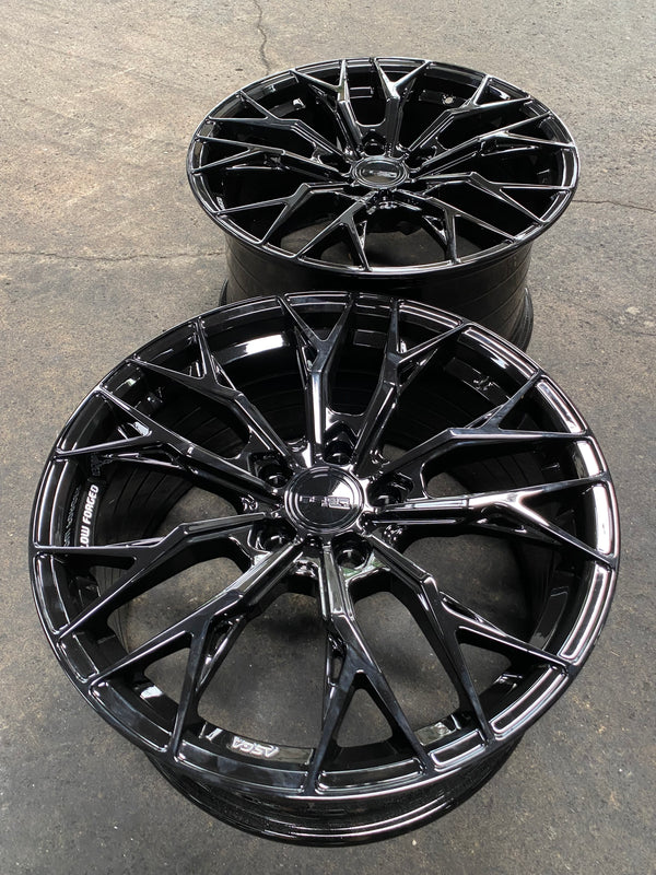 New 18X8.5 ET43 18X9.5 ET43 Asga ARF10 (4 wheel) Black 5X114.3