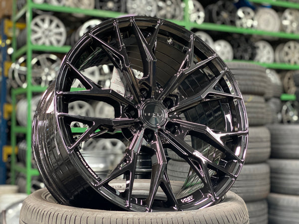 New 18X8.5 ET43 18X9.5 ET43 Asga ARF10 (4 wheel) Black 5X114.3