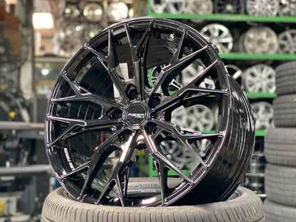 New 18X8.5 ET43 18X9.5 ET43 Asga ARF10 (4 wheel) Black 5X112