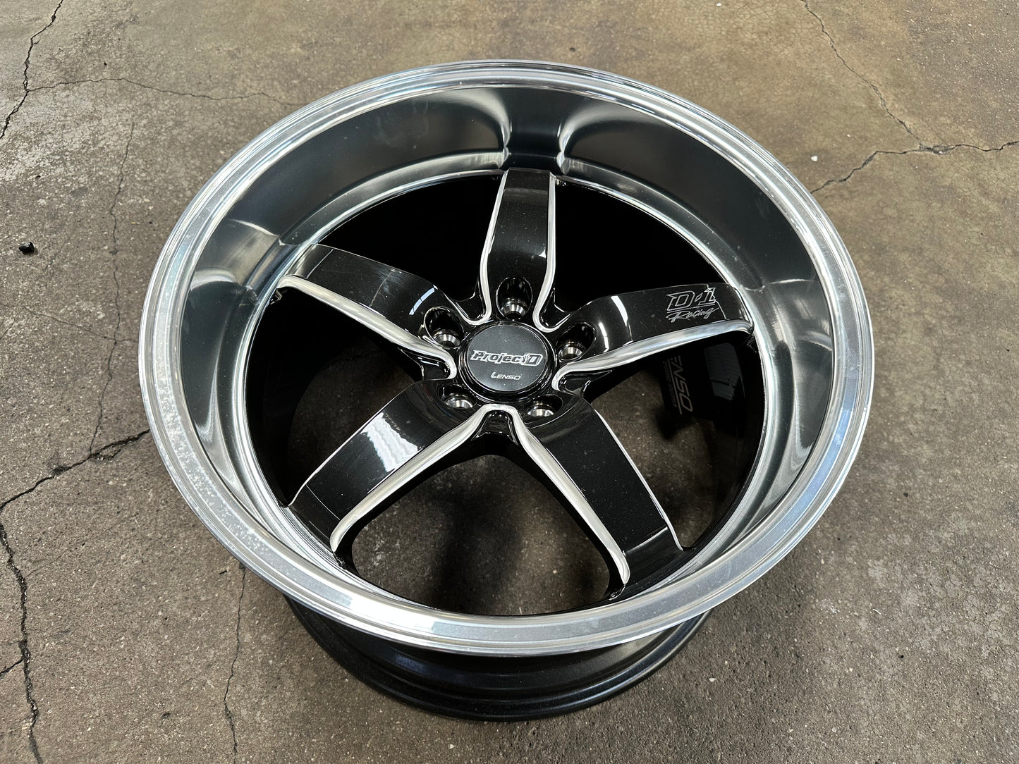 New 18x9.5 ET22 18x10.5J ET20 Lenso D1 Racing (4 wheels) Black 5X114.3
