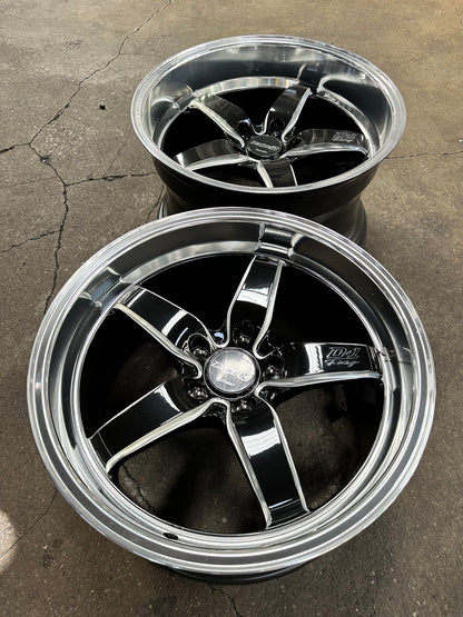 New 18x9.5 ET22 18x10.5J ET20 Lenso D1 Racing (4 wheels) Black 5X114.3