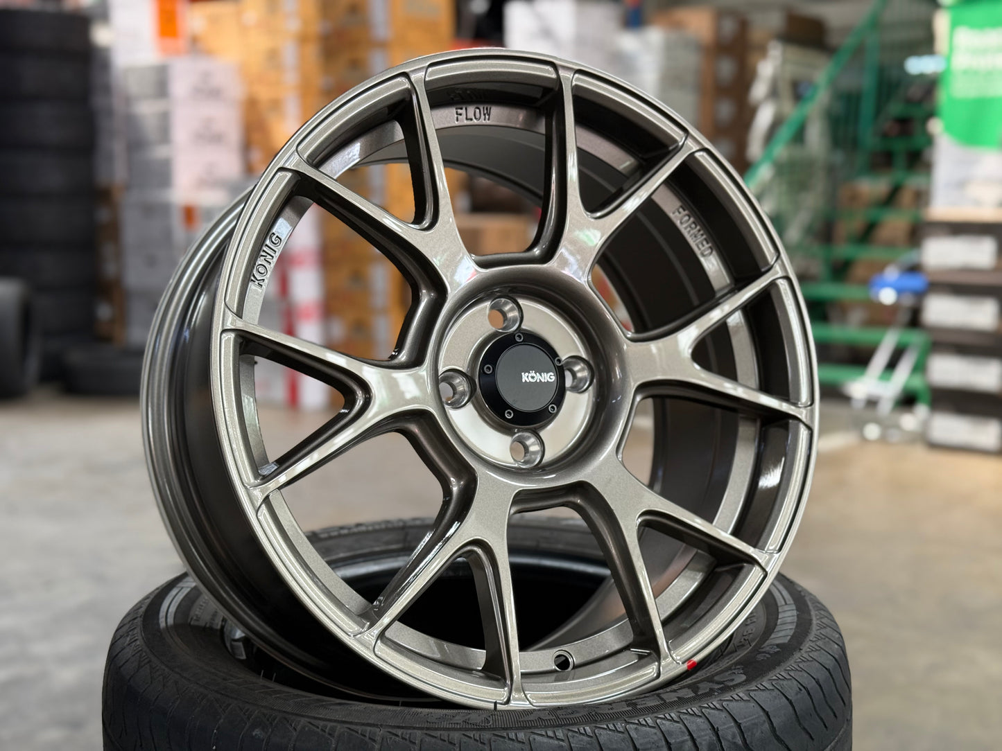 New 17x8 ET45 Konig Ampliform Rim (4 wheel) Bronze 4x100