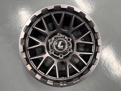 New 16X8.5 ET0 Lenso Cezar Rim (4 wheel) Gunmetal 6X139.7
