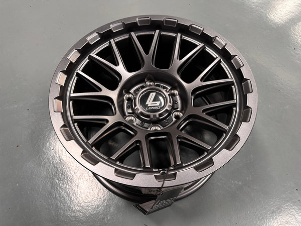 New 16X8.5 ET0 Lenso Cezar Rim (4 wheel) Gunmetal 6X139.7