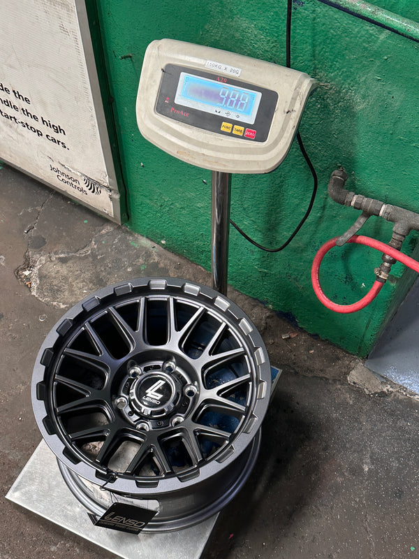 New 16X8.5 ET0 Lenso Cezar Rim (4 wheel) Gunmetal 6X139.7