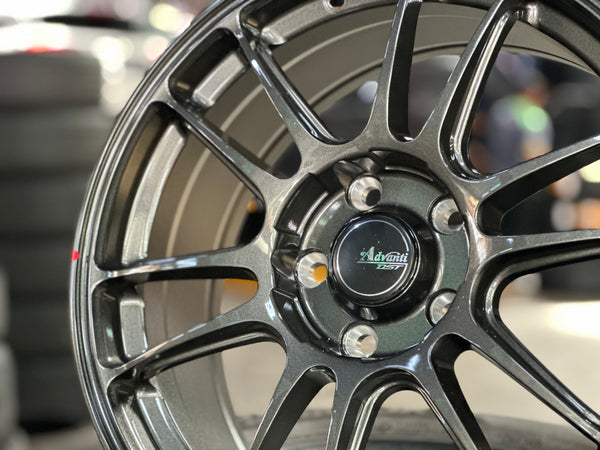 New 17x7.5J Advanti Ameros Rim (4 wheel) Gloss Gunmetal 5x114.3