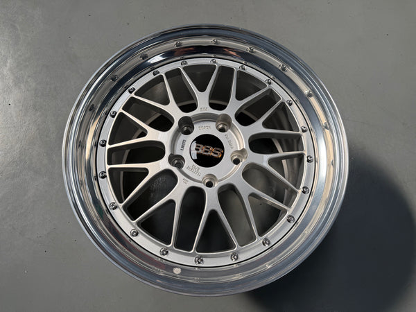 New 19x8.5 19x11 Overdrive LM Classic Forged (4 wheels) Porsche Carrera 5x130 Silver