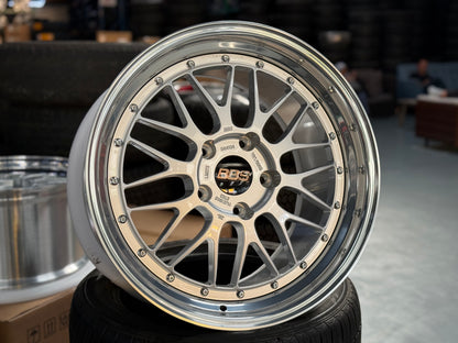 New 19x8.5 19x11 Overdrive LM Classic Forged (4 wheels) Porsche Carrera 5x130 Silver