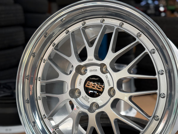 New 19x8.5 19x11 Overdrive LM Classic Forged (4 wheels) Porsche Carrera 5x130 Silver