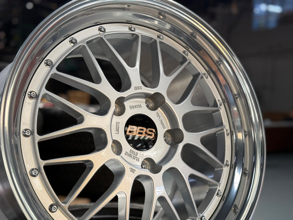 New 19x8.5 19x11 Overdrive LM Classic Forged (4 wheels) Porsche Carrera 5x130 Silver