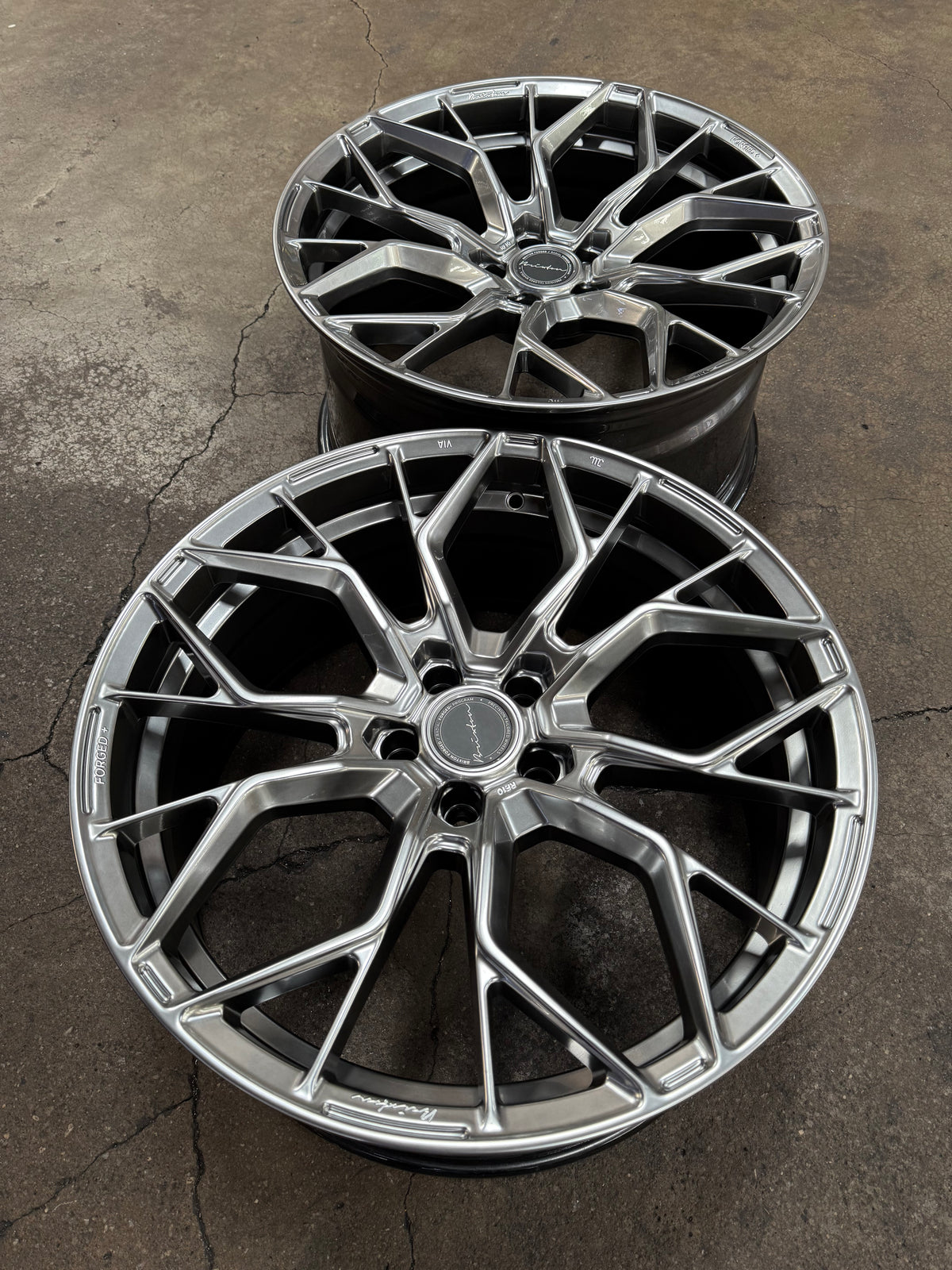 New 20x9 ET25 20x10 ET35 Brixton Forged RF10 (4 wheel) 5x112 Diamond Black
