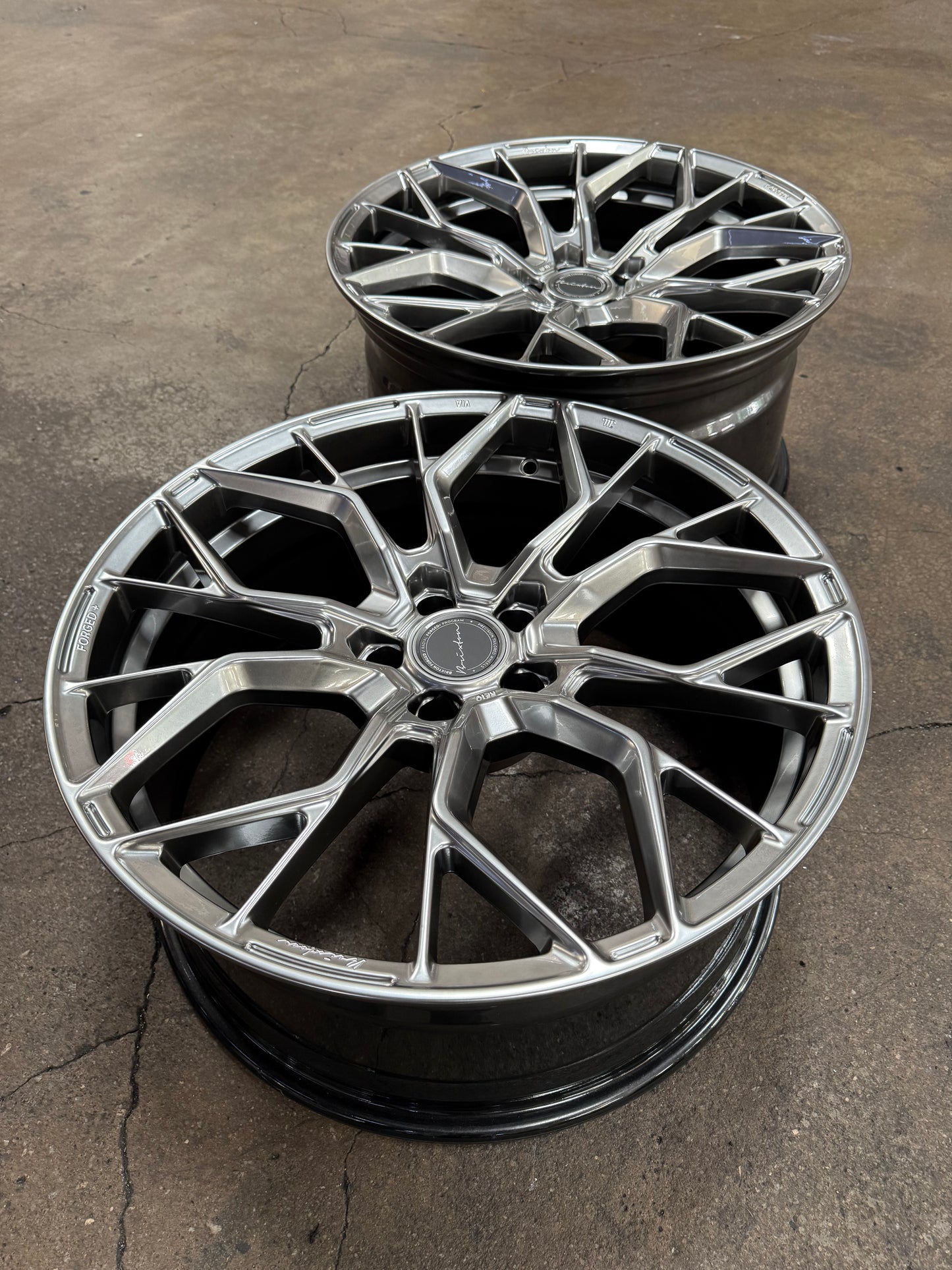 New 20x9 ET25 20x10 ET35 Brixton Forged RF10 (4 wheel) 5x112 Diamond Black