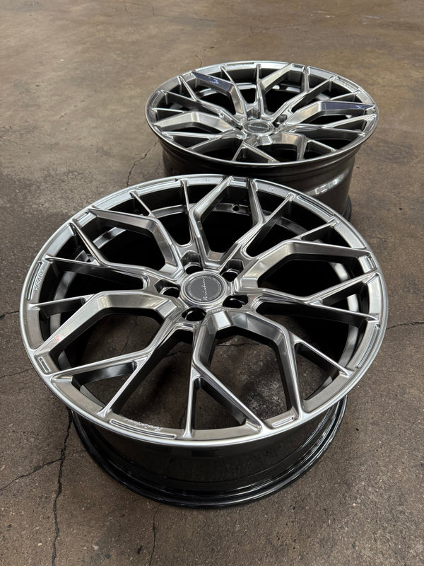 New 20x9 ET25 20x10 ET35 Brixton Forged RF10 (4 wheel) 5x112 Diamond Black