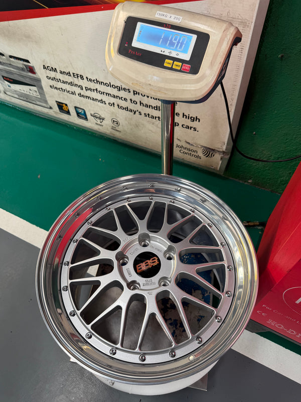 New 19x8.5 19x11 Overdrive LM Classic Forged (4 wheels) Porsche Carrera 5x130 Silver