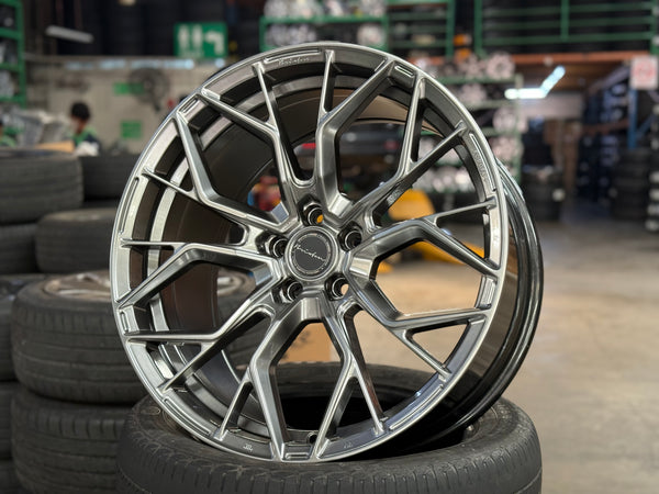 New 20x9 ET25 20x10 ET35 Brixton Forged RF10 (4 wheel) 5x112 Diamond Black