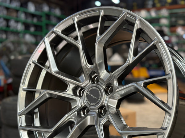 New 20x9 ET25 20x10 ET35 Brixton Forged RF10 (4 wheel) 5x112 Diamond Black