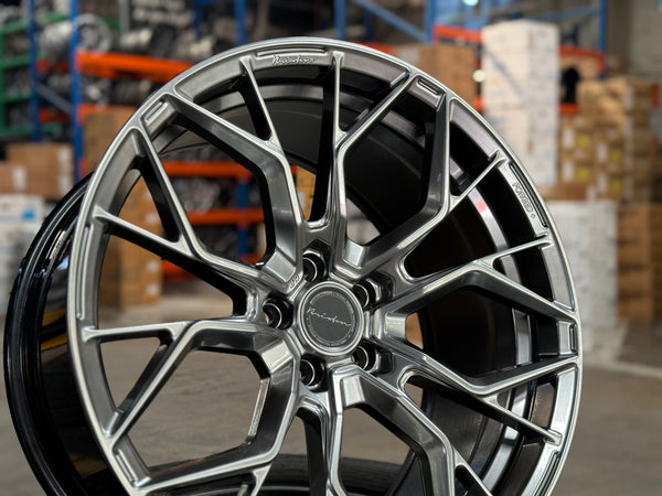 New 20x9 ET25 20x10 ET35 Brixton Forged RF10 (4 wheel) 5x112 Diamond Black