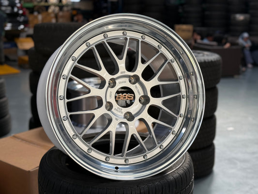New 19x8.5 19x12 Overdrive LM Classic Forged (4 wheels) Porsche Carrera 5x130 Silver