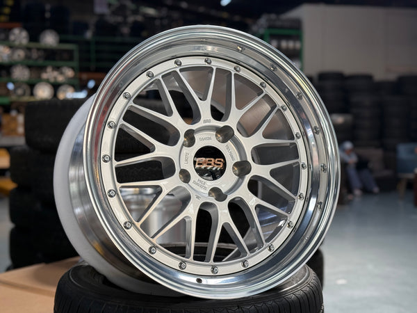 New 19x8.5 19x12 Overdrive LM Classic Forged (4 wheels) Porsche Carrera 5x130 Silver