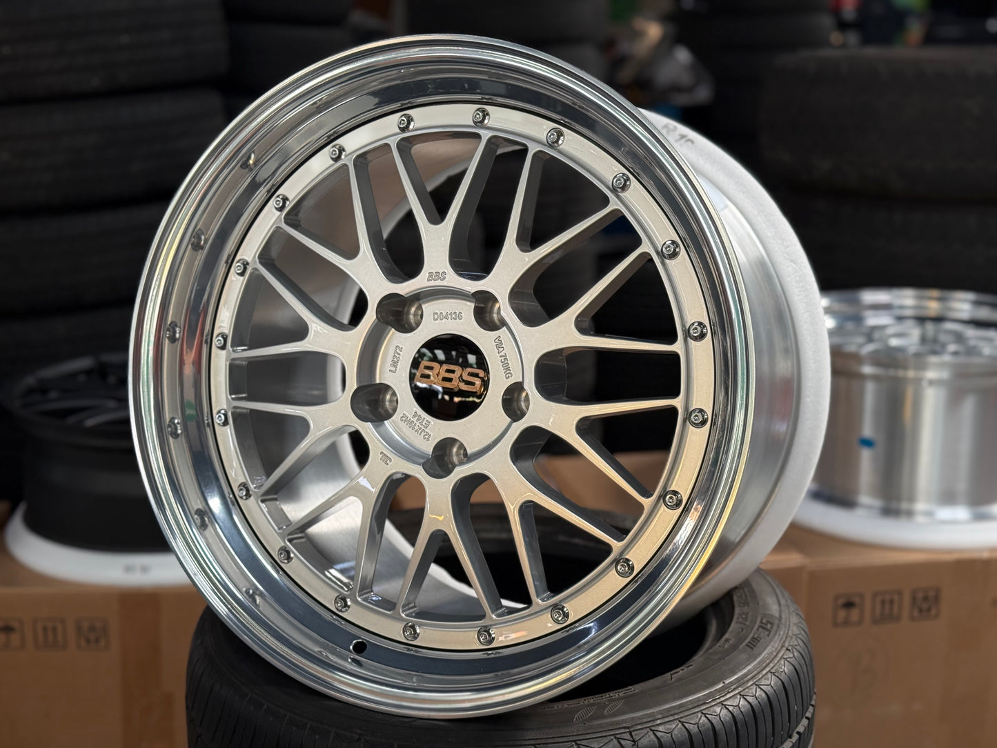 New 19x8.5 19x12 Overdrive LM Classic Forged (4 wheels) Porsche Carrera 5x130 Silver