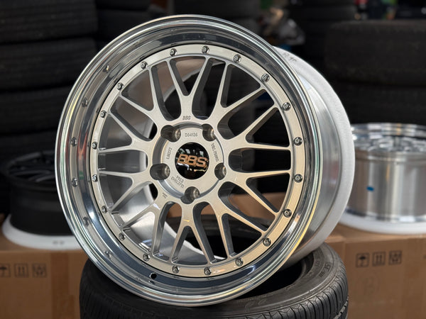 New 19x8.5 19x12 Overdrive LM Classic Forged (4 wheels) Porsche Carrera 5x130 Silver