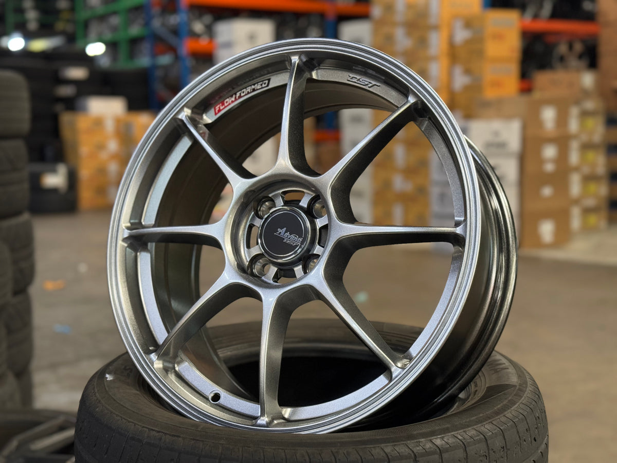 New 17X7 ET40 Advanti Blizzard Rim (4 wheel) Hyper Dark 4X100