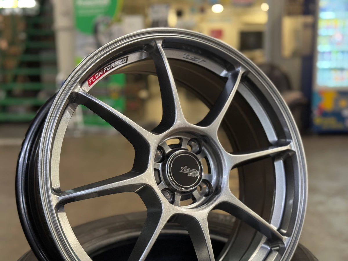 New 17X7 ET40 Advanti Blizzard Rim (4 wheel) Hyper Dark 4X100