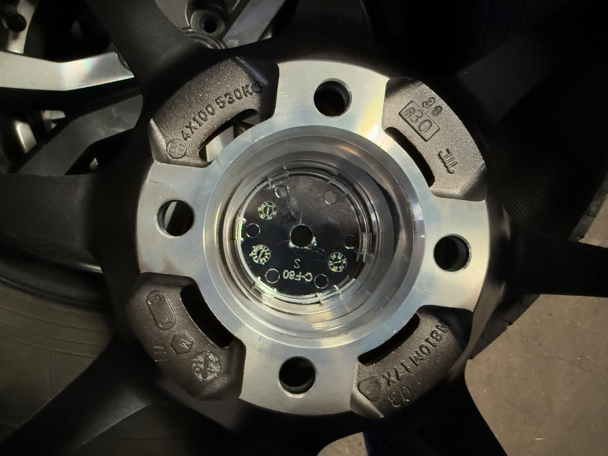 New 17X7 ET40 Advanti Blizzard Rim (4 wheel) Hyper Dark 4X100