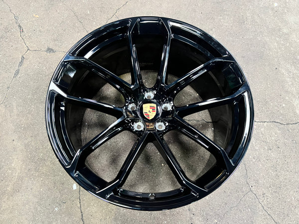 New 20x9 ET21 20x10.5 ET15 Overdrive Forged BF104 (4 wheel) 5x112 Black