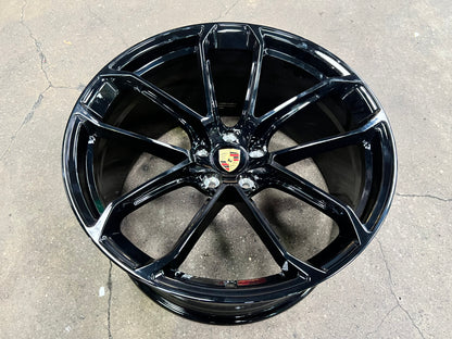 New 20x9 ET21 20x10.5 ET15 Overdrive Forged BF104 (4 wheel) 5x112 Black